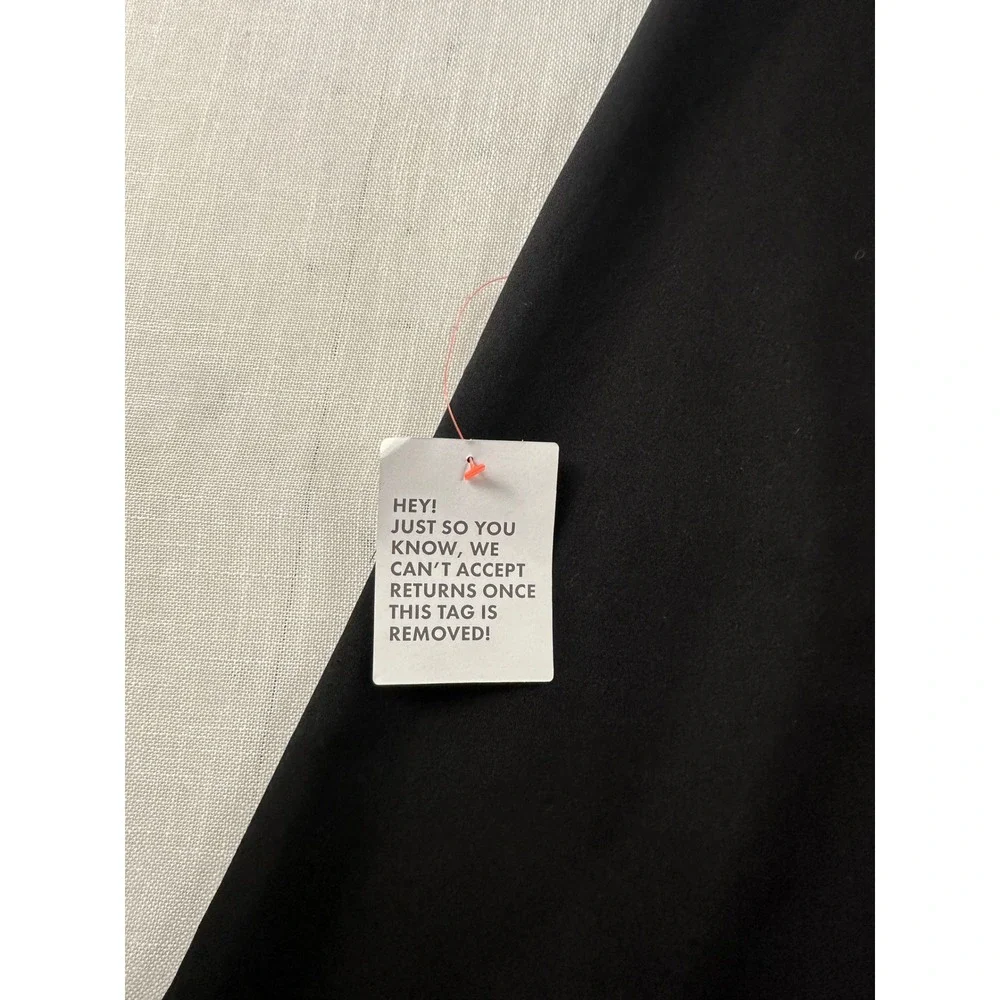 ASOS DESIGN Petite Black Wide Leg High Waisted Trousers Size US 4 137111422 - Picture 8 of 8